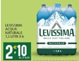 Sisa LEVISSIMA ACQUA NATURALE 1,5 LITRI X 6 offerta
