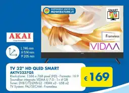 MD Discount TV 32" HD QLED SMART AKTV3237QS offerta