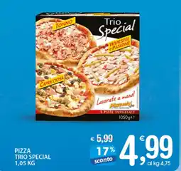 Qui Discount PIZZA TRIO SPECIAL 1,05 KG offerta
