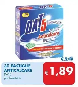 MD Discount 30 PASTIGLIE ANTICALCARE DAT5 per lavatrice offerta