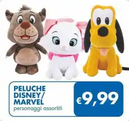 MD Discount PELUCHE DISNEY/ MARVEL personaggi assortiti offerta