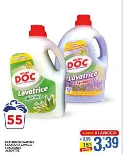 Qui Discount DETERSIVO LAVATRICE LIQUIDO 55 LAVAGGI FRAGRANZE ASSORTITE offerta