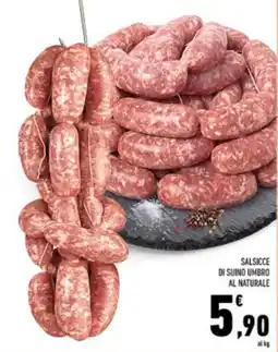 Conad SALSICCE DI SUINO UMBRO AL NATURALE offerta