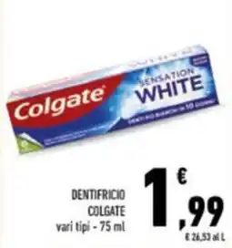 Conad DENTIFRICIO COLGATE vari tipi - 75 ml offerta