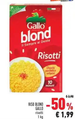 Conad RISO BLOND GALLO risotti 1 kg offerta