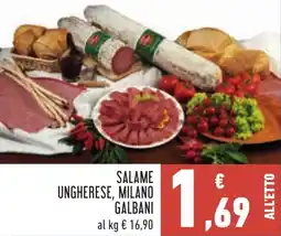 Conad SALAME UNGHERESE, MILANO GALBANI offerta