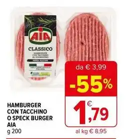 Iperal Hamburger con tacchino o speck burger ΑΙΑ offerta