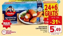 Iperal Bastoncini capitan FINDUS offerta