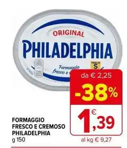 Iperal Formaggio fresco e cremoso PHILADELPHIA offerta