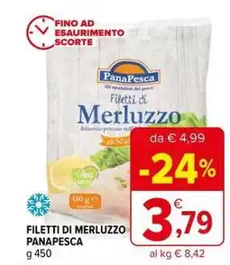 Iperal Filetti di merluzzo PANAPESCA offerta