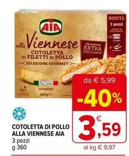 Iperal Cotoletta di pollo alla viennese AIA offerta