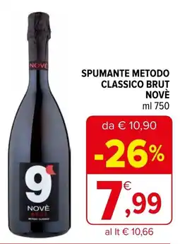 Iperal Spumante metodo classico brut NOVÈ offerta