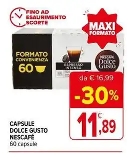 Iperal Capsule dolce gusto NESCAFÉ offerta