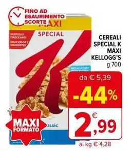 Iperal Cereali special k maxi KELLOGG'S offerta