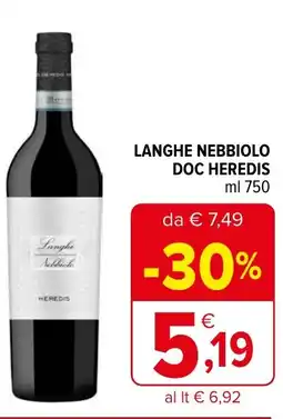 Langhe nebbiolo doc HEREDIS