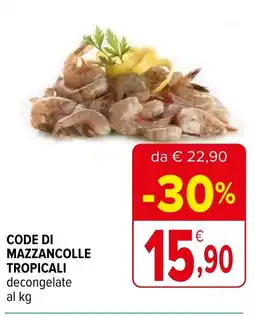 Iperal Code di mazzancolle tropicali offerta