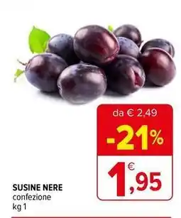 Iperal Susine nere offerta