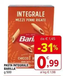 Iperal Pasta integrale BARILLA offerta