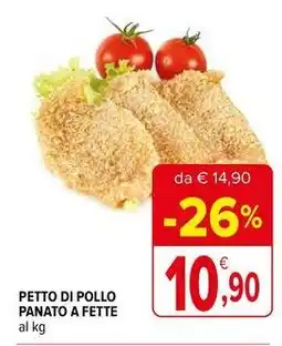 Iperal Petto di pollo panato a fette offerta
