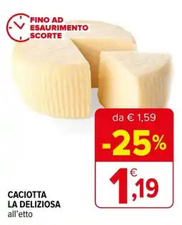 Iperal Caciotta la deliziosa offerta