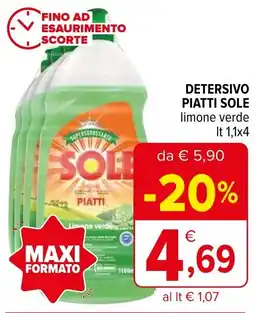 Iperal Detersivo piatti SOLE offerta