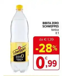 Iperal Bibita zero SCHWEPPES offerta