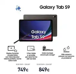 Unieuro SAMSUNG Galaxy Tab S9 offerta