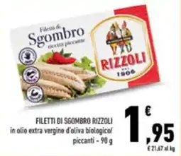 Conad Filetti di sgombro RIZZOLI offerta