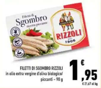 Conad Filetti di sgombro RIZZOLI offerta