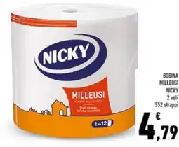 Conad BOBINA MILLEUSI NICKY offerta