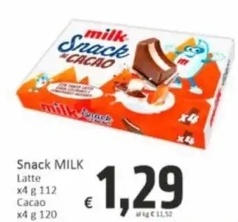 Paghi Poco Snack MILK offerta