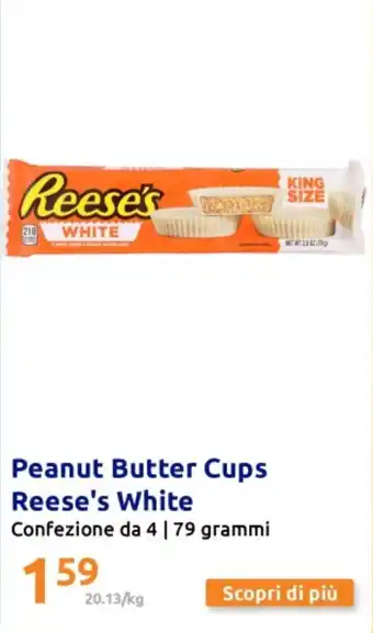 Action Peanut Butter Cups Reese's White offerta