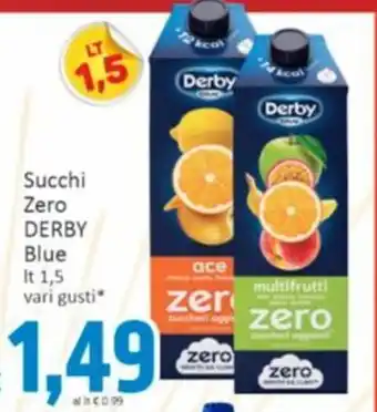 Paghi Poco Succhi Zero DERBY Blue offerta