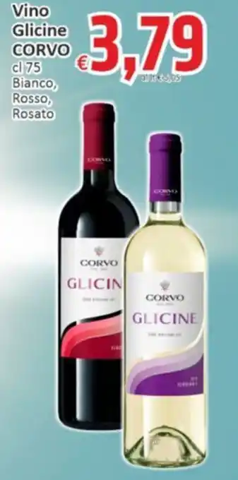 Paghi Poco Vino Glicine CORVO offerta