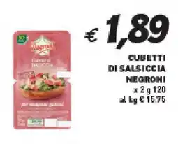 Coal CUBETTI DI SALSICCIA NEGRONI offerta