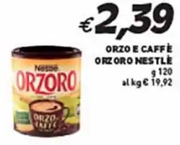 Coal Orzo e caffe orzoro nestle offerta
