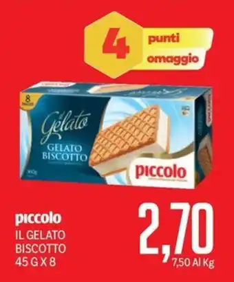Supermercati Piccolo Piccolo il gelato biscotto offerta