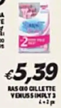 Coal RASOIO GILLETTE VENUS SIMPLY 3 offerta