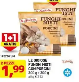 DPiù Le gioiose funghi misti con porcini offerta