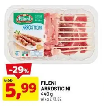 DPiù Fileni arrosticini offerta