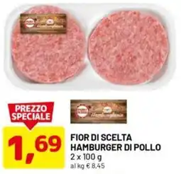 DPiù Fior di scelta hamburger di pollo offerta