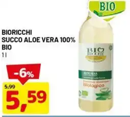 DPiù Bioricchi succo aloe vera 100% bio offerta