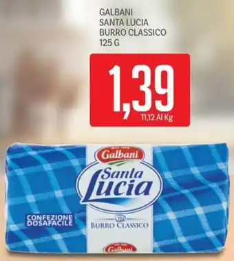 Supermercati Piccolo Galbani santa lucia burro classico offerta