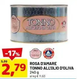 DPiù Rosa d'amare tonno all'olio d'oliva offerta