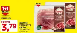 DPiù Negroni prosciutto crudo offerta