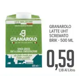 Supermercati Piccolo Granarolo latte uht scremato brik offerta