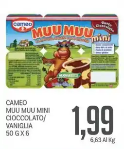 Supermercati Piccolo Cameo muu muu mini cioccolato/ vaniglia offerta
