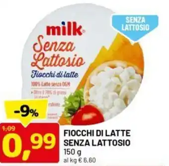 DPiù Fiocchi di latte senza lattosio offerta