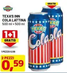 DPiù TEXA'S INN COLA LATTINA offerta