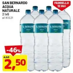 DPiù San bernardo acqua naturale offerta